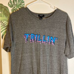 Men’s Trillin graphic gray T-shirt